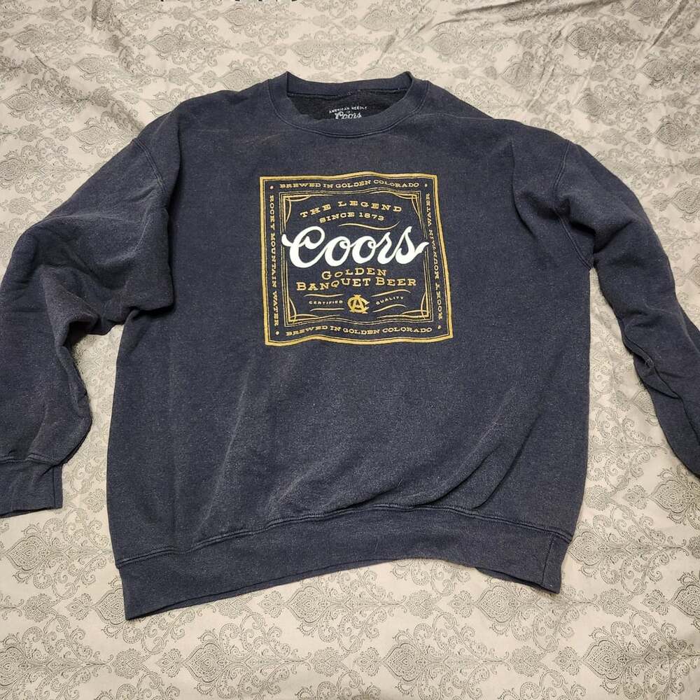 American Needle Coors Golden Banquet Beer The Legend Graphic Sweatshirt Large